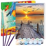 ✔ FÁCIL DE PINTAR: proporcione pinturas de buena calidad para cubrir las líneas y los números; viene con 3 tamaños diferentes de pinceles para áreas grandes o pequeñas para hacer líneas finas y detalles fácilmente. Perfecto para adultos y niños que son de nivel principiante, fácil de seguir las instrucciones, termina una por una.
