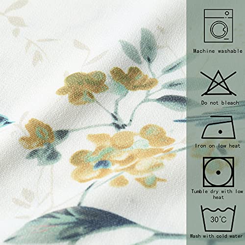 Leeva Valances Tie Up Small Curtains And Valance For Living Room, Rod Vintage Tie-Up Swag Valance Half Windows Treatment For Kid's Room, One Panel, 52X18 Inch, Green #TOP6