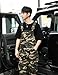 Dcincell Men's Camo Bib Overalls Loose Fit Camouflage Coveralls Fashion Casual Workwear Lightweight Jumpsuit with Pockets, Camo, 32
