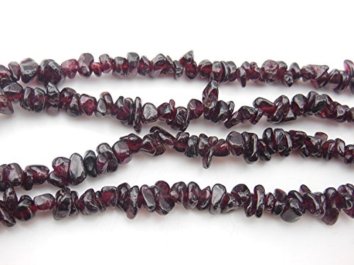 Belle Crafts Coiris 33'' Strand 5-8Mm Nice Garnet Loose Chips Gemstone Beads For Jewelry Diy Or Making & Design (St-1007) #TOP2