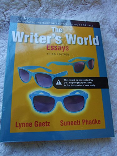 The Writer's World: Essays (3rd Edition)
