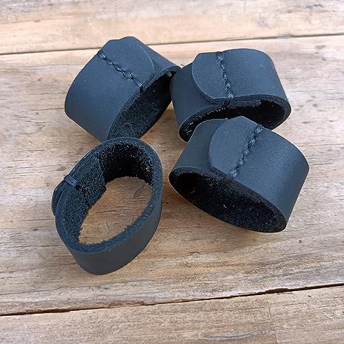 4 Packs Handmade Sewn leather Belt Loops keeper elastic belt keepers for men and women3
