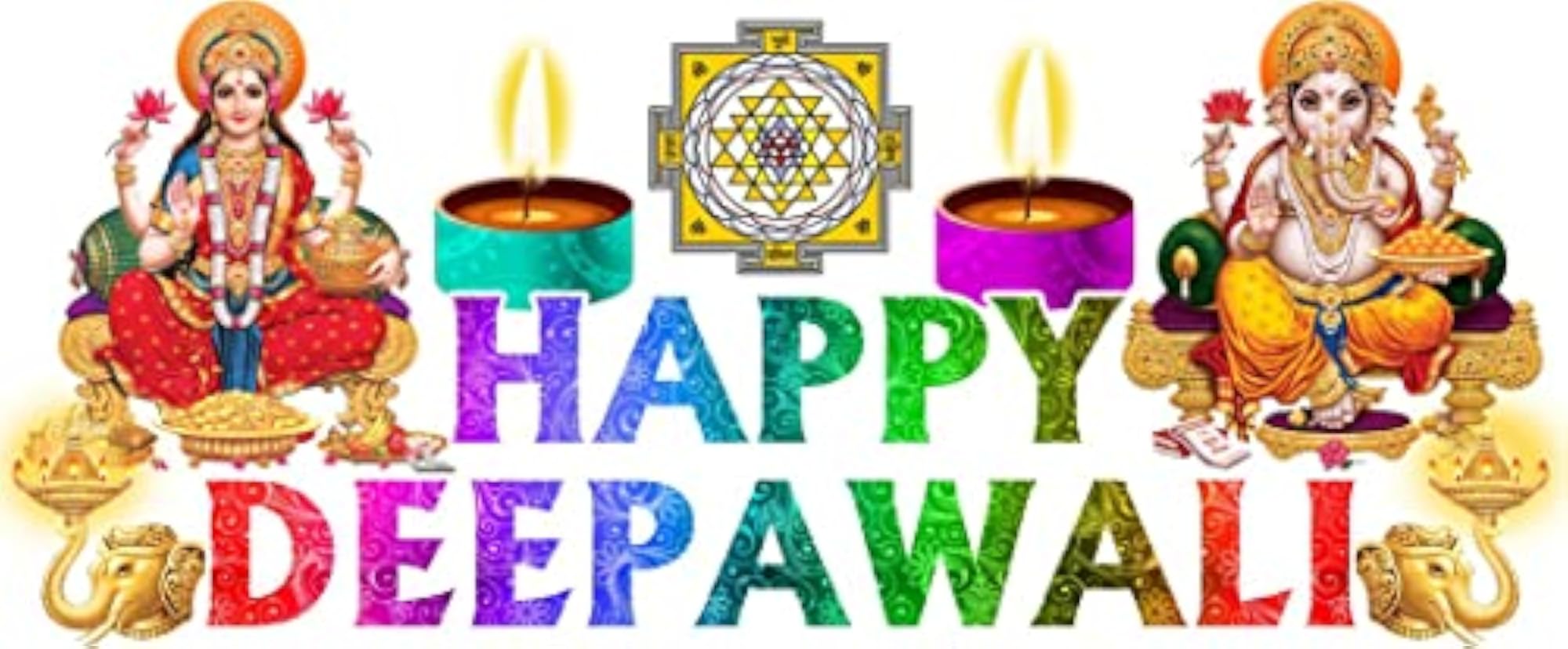 Happy Diwali Wall Sticker, Festive Decor