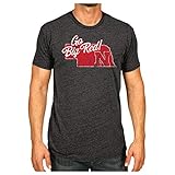 Elite Fan Shop Nebraska Cornhuskers Tshirt Charcoal Vintage - M