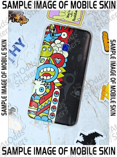 Image of AtOdds - Full Body Back Screen Guard Protector Film - Lamination Wrap Skin Sticker Compatible with Samsung Galaxy S24 Ultra | Scratchproof Matte Finish (Graffiti50)