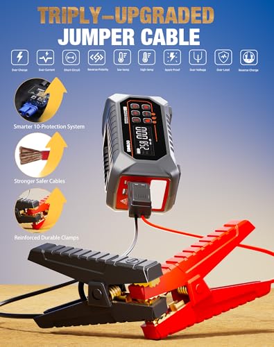 Image of GOOLOO A7 Jump Starter with Air Compressor - 6000A & 160PSI Jump Box