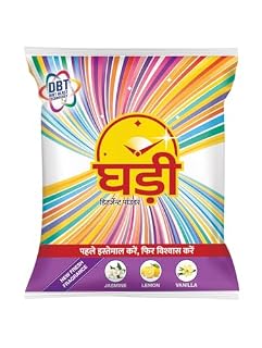 GHADI DETERGENT POWDER WITH ADVANCED DIRT BLAST TECHNOLOGY TOUGH STAIN REMOVAL & REFRESHING FRAGRANCE 3KG