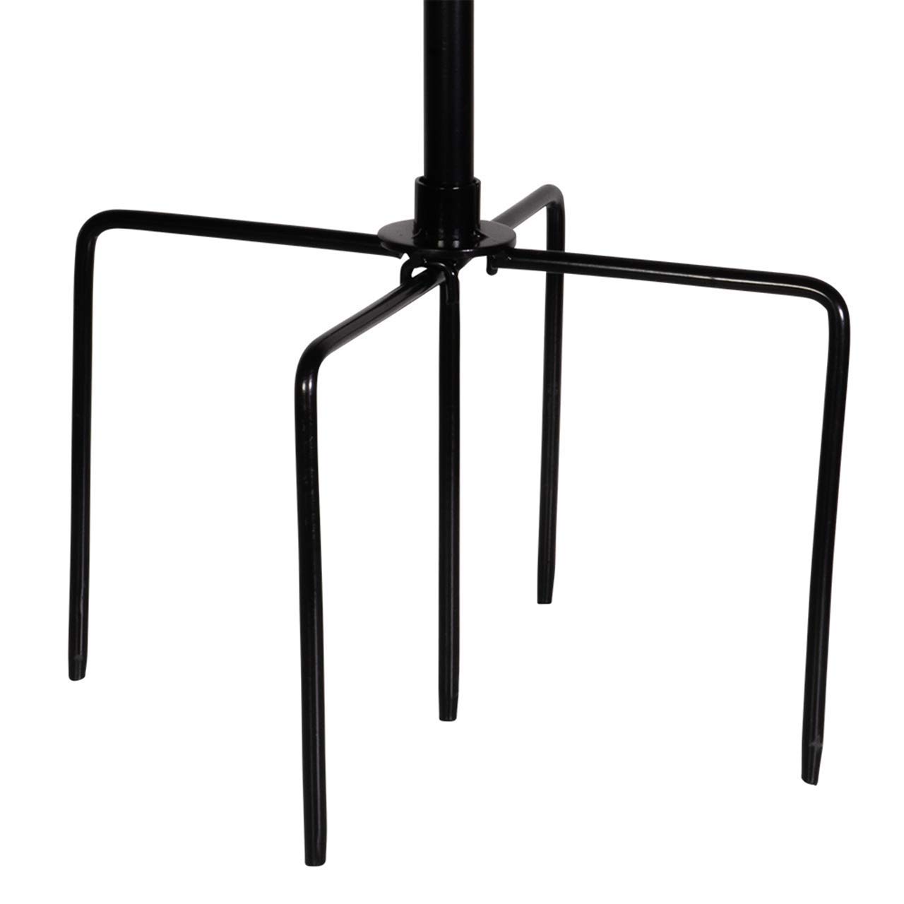 CIM Metalowy wiatrak XL — Kinetic Spinner Heart 54 cm — wymiary: Ø 54 cm wysokość całkowita: 200 cm — odporny na warunki atmosferyczne — malowany proszkowo — wyjątkowa dekoracja ogrodowa