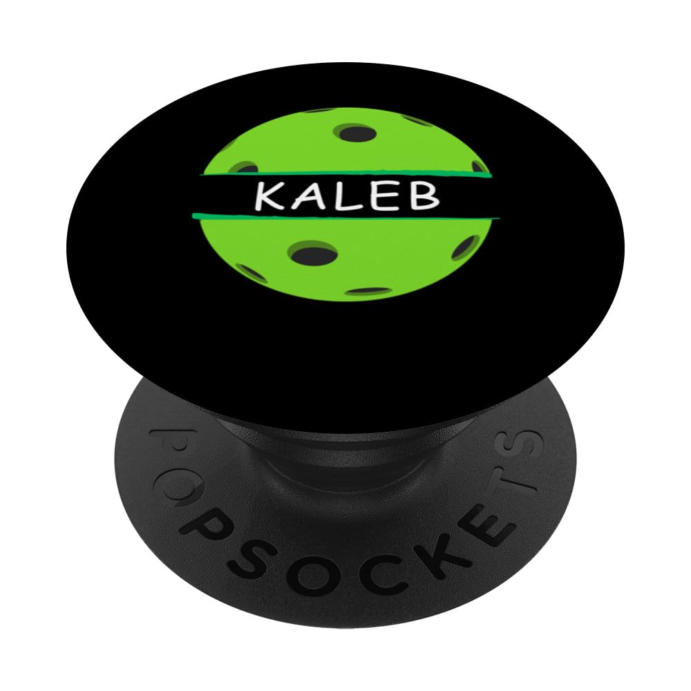 Novelty Pickleball Personalized Name Kaleb Sports PopSockets Swappable PopGrip