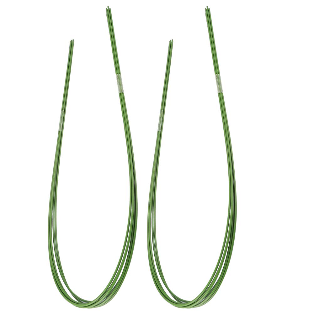 Jenngaoo 12Pcs Cerchio a Tunnel per Serra da Giardino, 120x3.2mm Serra Flessibile Case Supporto per Piante da Fiore Telaio con Rivestimento in plastica Filo di Ferro per Tessuto da Giardino