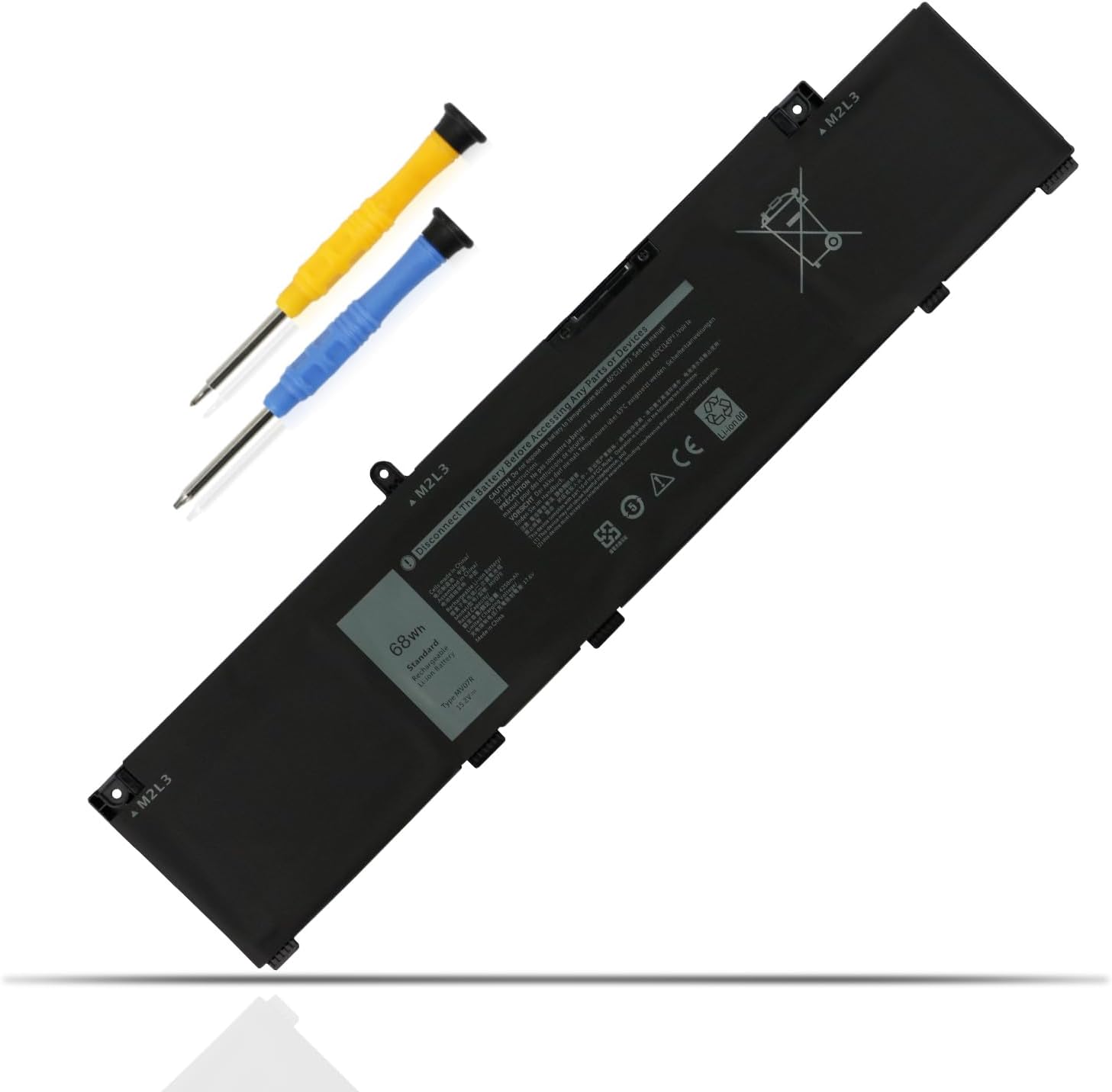 MULS 68Wh MV07R Laptop Battery Compatible with Dell G3 15 3500 3590 3700 3790 G5 15 5500 5505 266J9 0JJRRD 0415CG C9VNH 0PN1VN 0M4GWP 15.2V 4250mAh 4 Cell