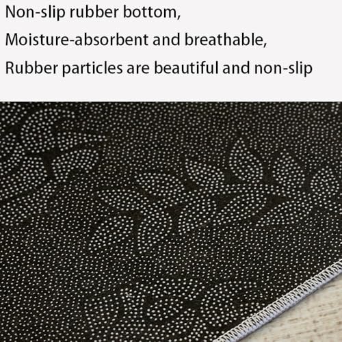 Tapis décoratif moderne gris pour masquer les imperfections du sol - 5