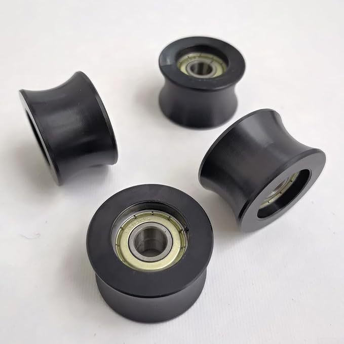 Conjunto de ruedas guía para asiento de máquina de remo, 4 piezas miniatura 7