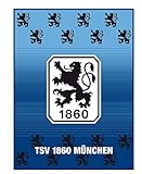  TSV 1860 München Coralfleecedecke, Fleecedecke, Decke Lions in 150 x 200 cm