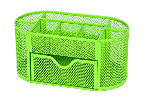 Organisateur métallique table de rangement avec porte-stylo et étagère