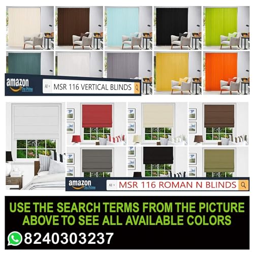 Image of Polyester Vertical Blinds /Curtains and Shades for Home Furnishing(Balcony,Kitchen,Bedroom,Bathroom etc) White (3ft(W) * 3ft(ht))