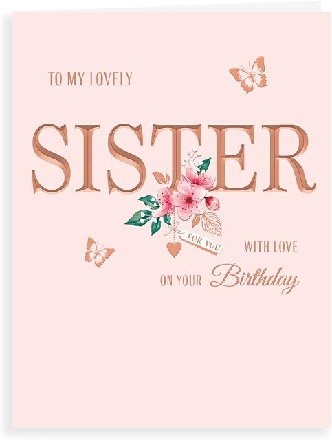 Avant Garde Studios Classic Birthday Card Sister - 8 x 6 inches H90052