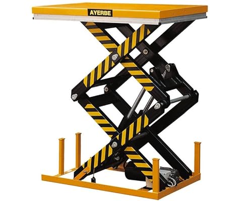 Mesa Electrohidráulica Profesional de Doble Tijera de 4000 kg con Elevación hasta 2050 mm y Plataforma 1700 x 1200 mm - Maestro Ferretero