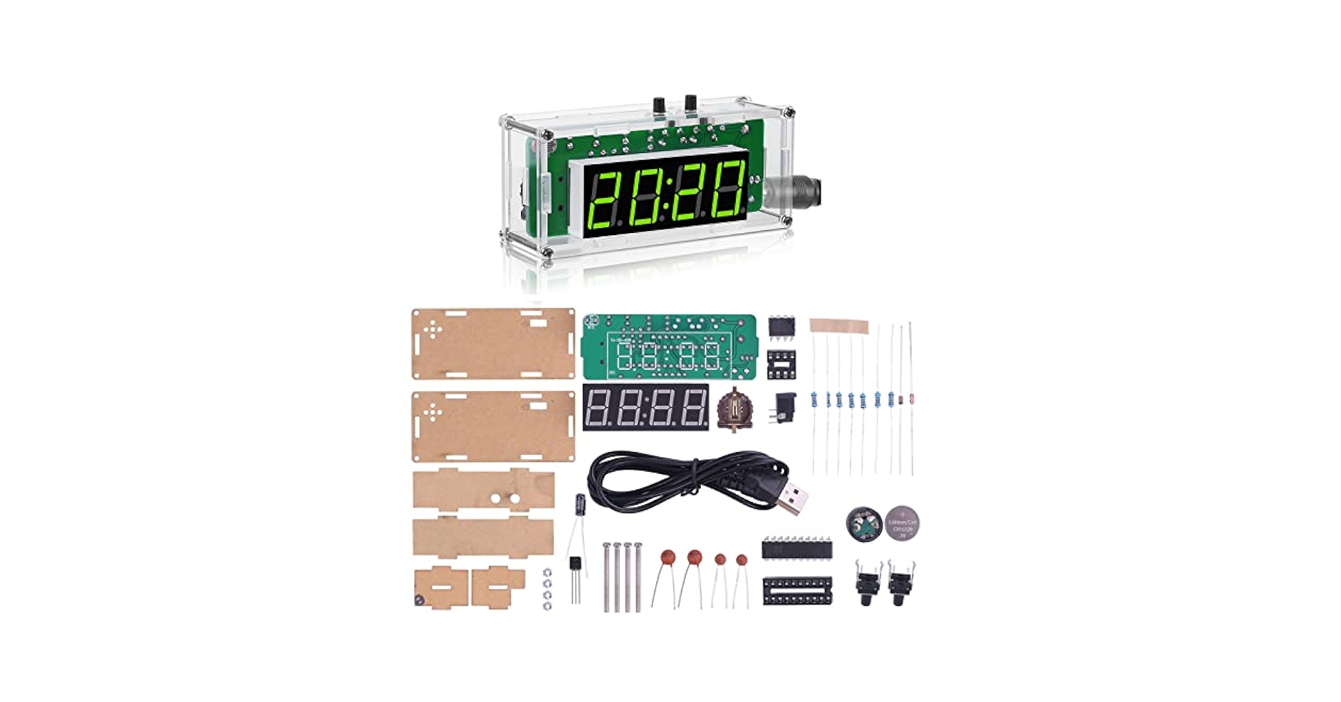 Amazon.com: MiOYOOW 4-Digit Digital Clock Kits with PCB, DIY