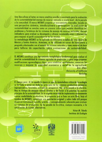 Sustentabilidad Y Manejo De Recurso Naturales/ Sustainability and Management of Natural Resources: E