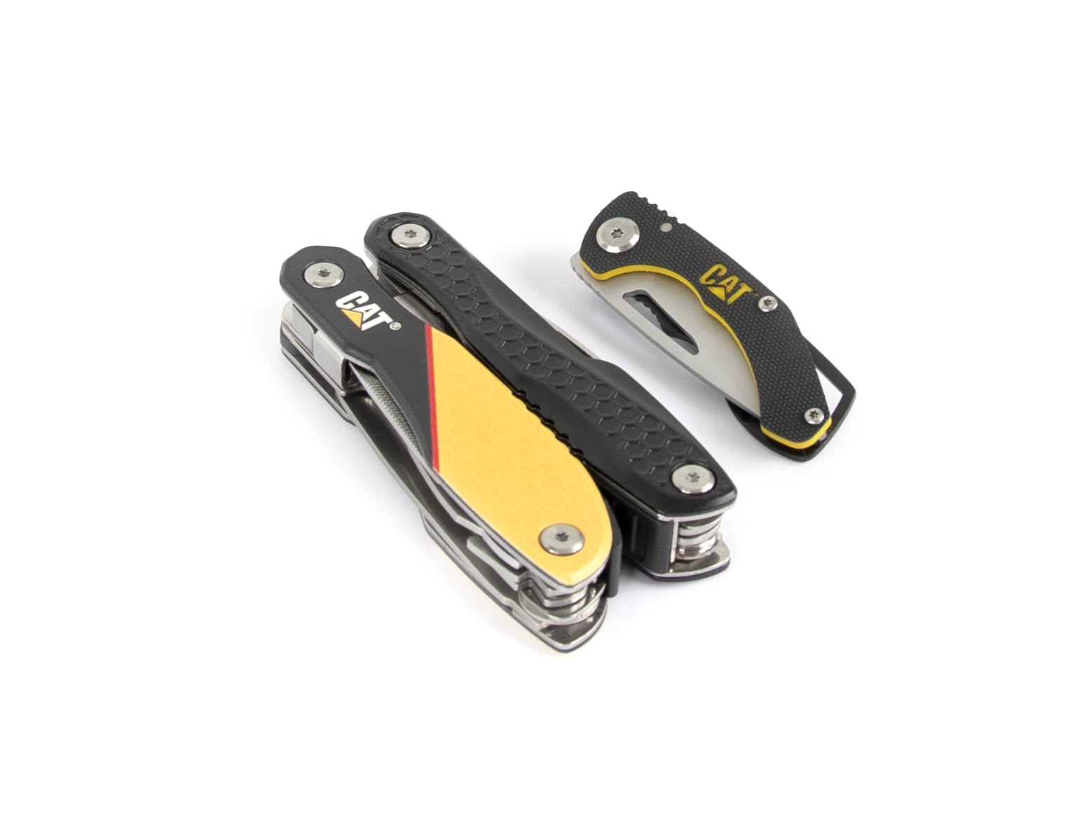 Caterpillar Juego de 2 piezas - Herramienta multifunción y 1 cuchillo plegable - Modelo 980269