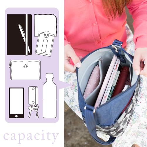 Crearekiki Made in Japan Shoulder Bag Women's Lightweight Okayama Denim Margaret Shoulder Mother Birthday Gift DJ-13mus4