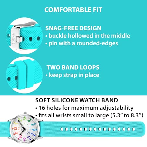 Image of Kids Analog Watch, Learning Watch for Kids 8-12, Waterproof Time Teacher Watches for Boys Ages 5-7 6-8, Easy to Read Educational Girls Watches Ages 8-12, Great Gift Boys Girls Year 4-12 Old Waterproof