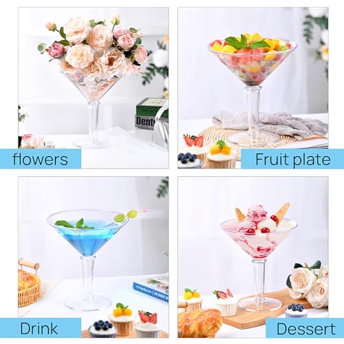 Unbreakable Giant Martini Glasses set of 2, 48 oz Plastic Cocktail Glasses, Jumbo, Reusable, BPA Free, Detachable, Perfect for Picnic, Beach & Patio Party, Appetizers, Birthday, Wedding and All Events by ZJJZGYXINTAI - Image 8