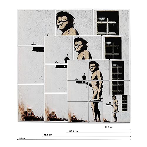 Carreaux céramique décoratif Banksy 15x15 pour faïence murale design