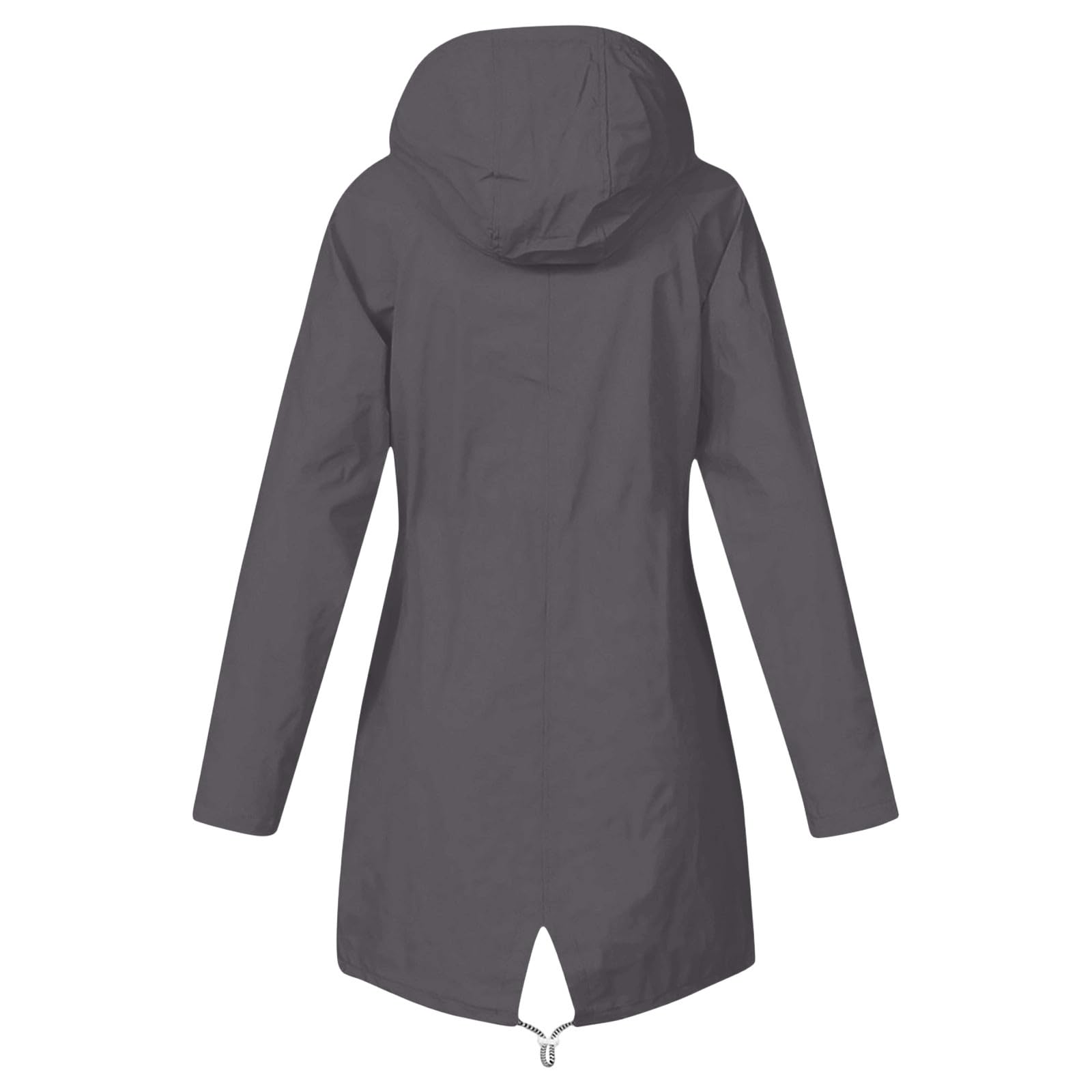 Generico Giacca Parka Leggero Donna Giacca Da Ciclismo Da Donna Giacca Antipioggia Lungo Mantella Giubbotto con Cappuccio Ideale per Campeggio all'aperto Escursionismo per La Bicicletta
