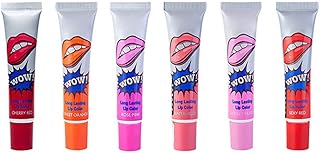 6 Colours Peel Off Lip Gloss Lip Stain Peel Off Lip Tattoo Peel Off Lip Tattoo Stain Peel Off Lip Stain Lip Gloss Lipstick Tint Tattoo Lipstick Long Lasting Matte Lip Stain For Womens Girls