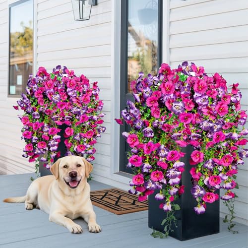 50% Off YILIUFA Artificial Hanging Flowers for Outdoors - Image 3