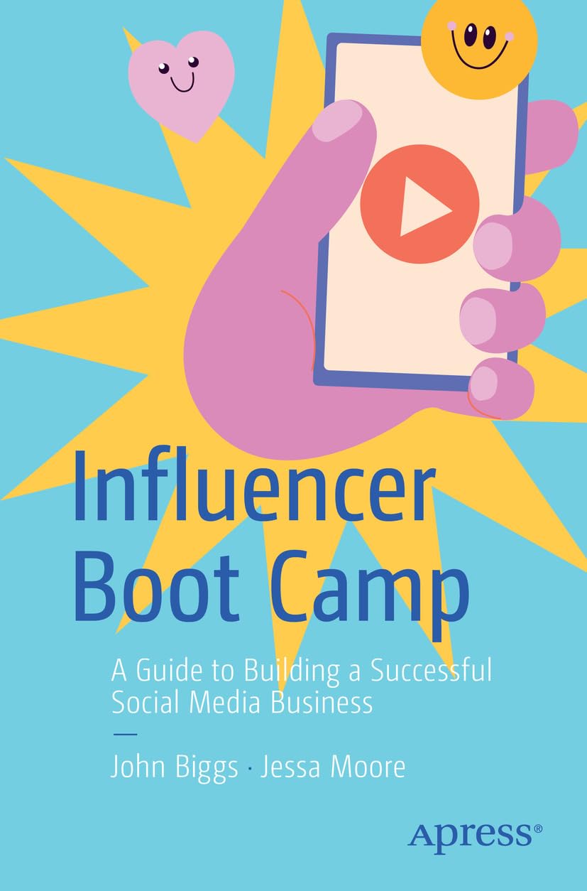 Livre Influencer Boot Camp pour travailler depuis chez soi grâce à la création de contenu