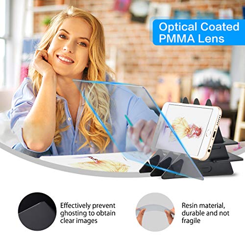 Optical Drawing Board, Sketch Wizard Tracing Drawing Board Drawing Projector Optical Painting Board Sketching Tool Idea Gift for Kids, Adults, Beginners and More