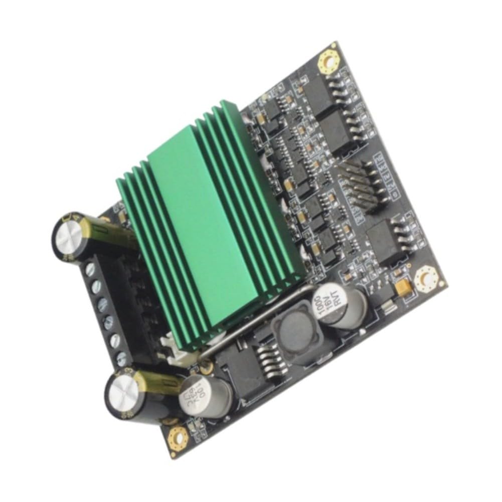 Módulo de controlador de motor de 100 A CC, doble puente en H, 12 V-48 V, optoacoplador aislado, control PWM para MCU de 3,3 V/5 V, corriente máxima de 260 A, 82 x 70 mm