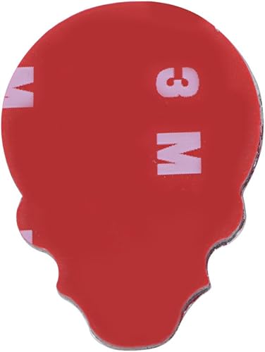 Miniatura 4 de Calcomanía universal 3D cromada de hueso de plata con ojos rojos de calavera de metal, calcomanía para guardabarros para coche y motocicleta