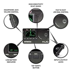 KLIQ MetroPitch Accordeur métronome pour tous les instruments avec guitare, basse, violon, ukulélé et modes d’accordage chromatique Générateur de tonalité Pochette de transport incluse Noir - Les Beatles, Paul McCartney, John Lennon, RIngo Starr, George Harrison KLIQ MetroPitch Accordeur métronome pour tous les instruments avec guitare, basse, violon, ukulélé et modes d'accordage chromatique Générateur de tonalité Pochette de transport incluse Noir – Image 5