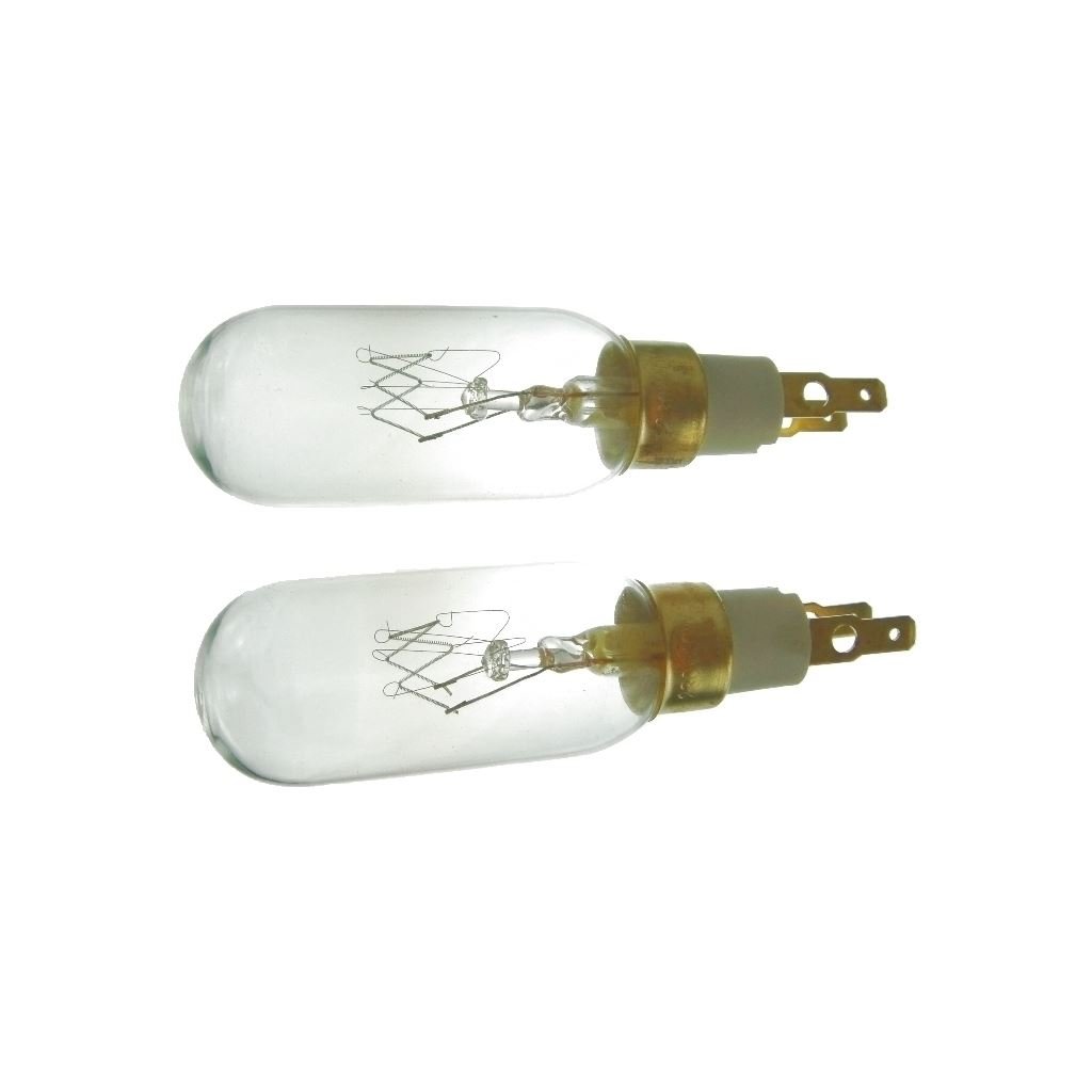 Yourspares 2 x Fits American Style T Click 40W 240V Fridge Freezer Bulb Lamp