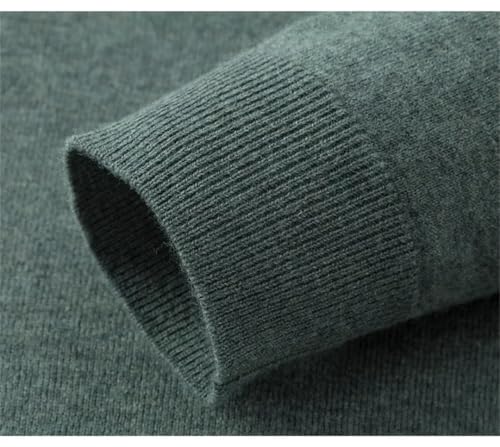 Men's Thin Woolen Sweater Round Neck Base Solid Color Sweater3