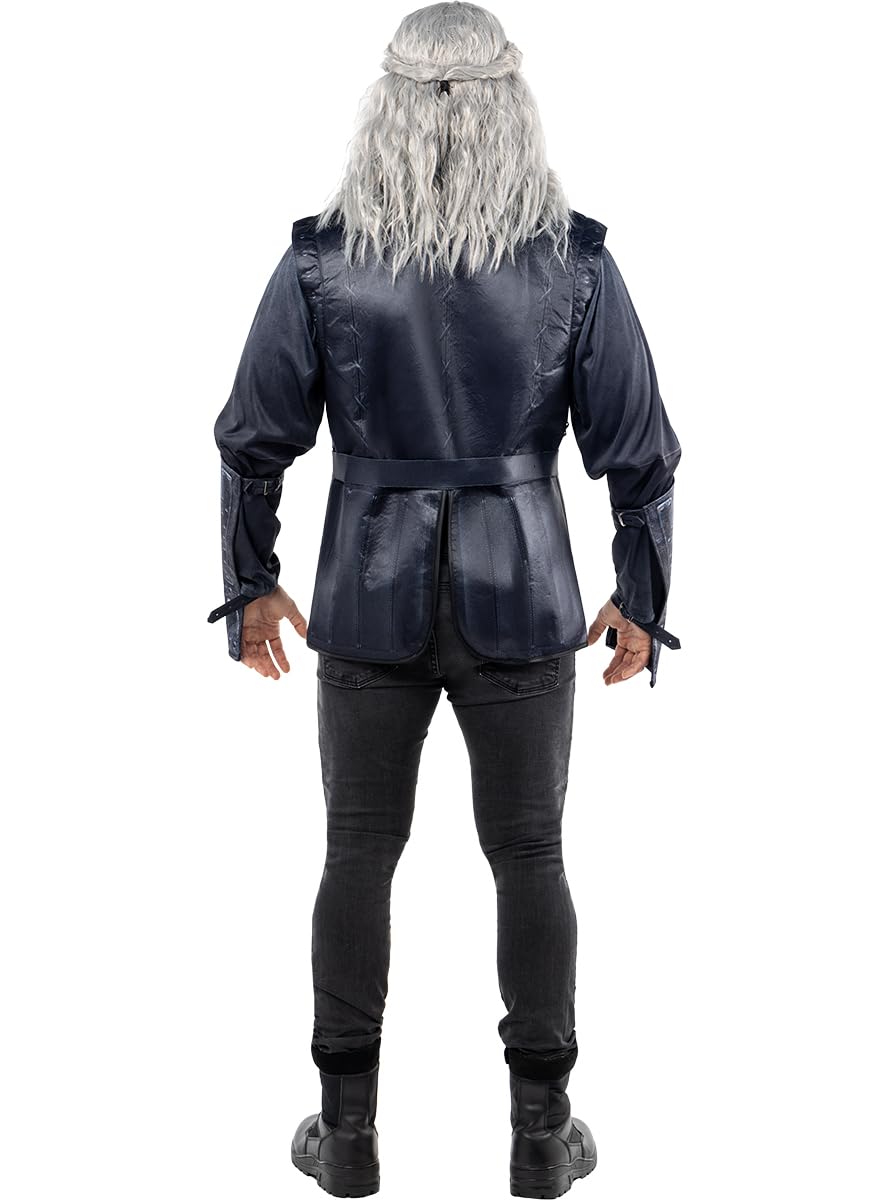 Funidelia | Costume di Geralt - The Witcher per uomo Videogiochi, Films & Series, Netflix, Geralt di Rivia - Costume per Adulto e accessori per Feste, Carnevale e Halloween - Nero