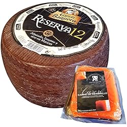 Queso García Baquero Reserva 12 Meses - Queso Añejo Mezcla Madurado Graso - Peso Aproximado 3,2 Kg - Queso Añejo con Membrillo Goierri (Queso Competo con Membrillo)