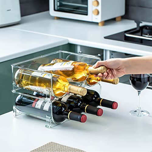 Soporte para 6 botellas, montaje de pared, metal miniatura 4