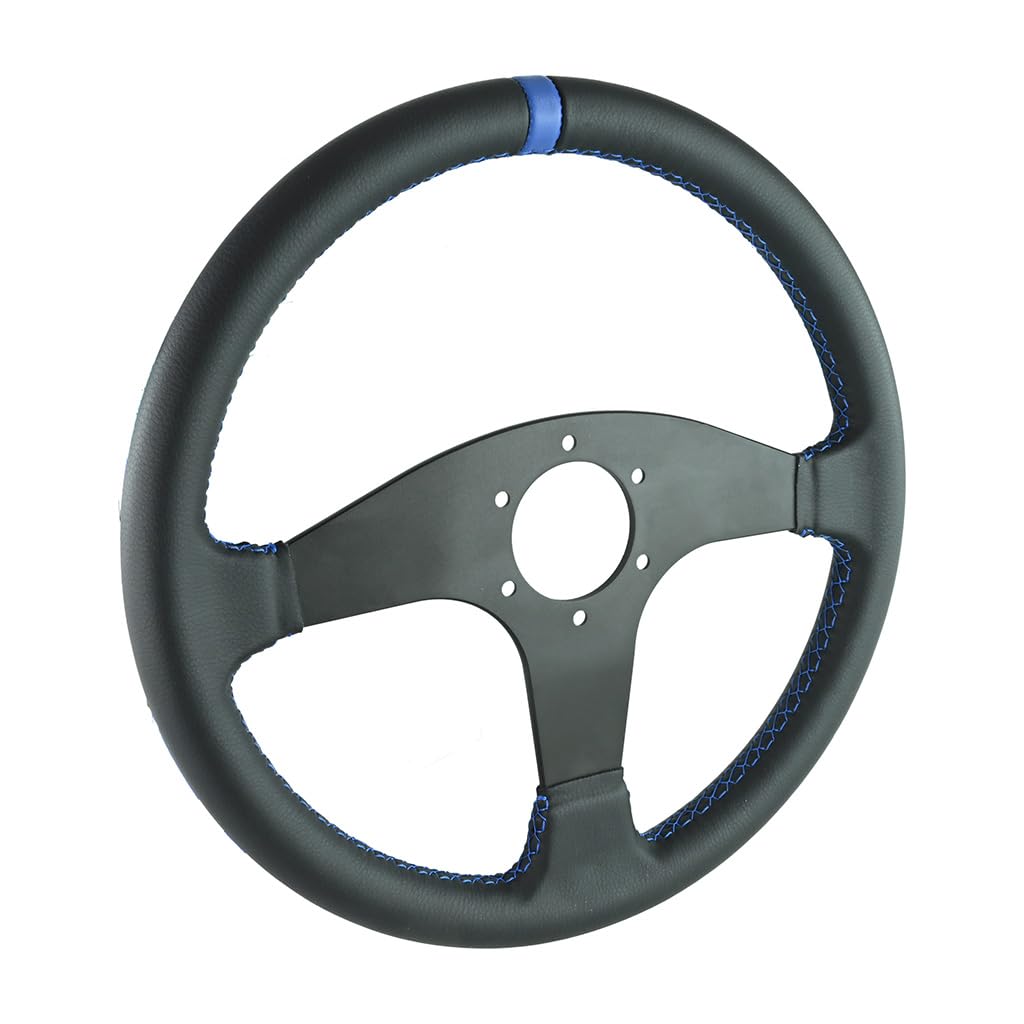 fmic.eu PERFORMANCE Kierownica sportowa Classic skóra 350 mm przesunięcie 33 mm niebieska