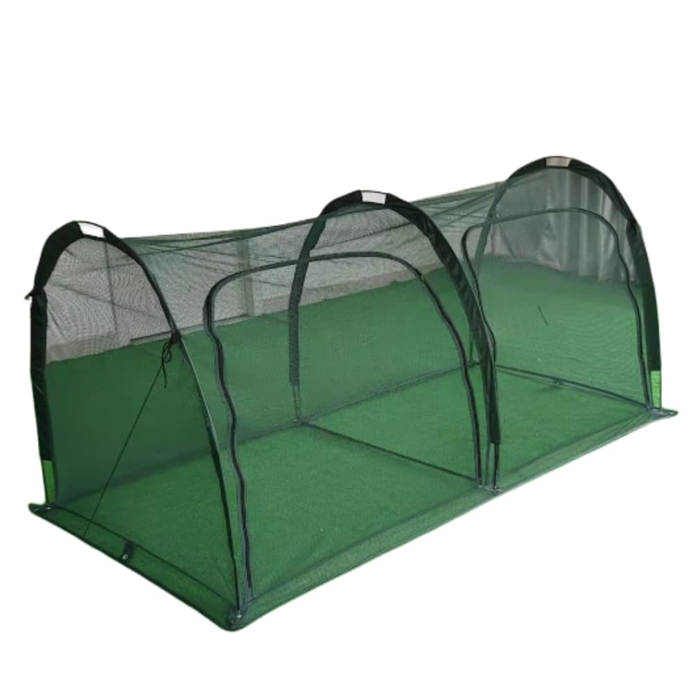 GardenSkill Chicken Run & Hen House Tunnel | Avian Bird Flu Protection Coop & Pet Cage for Poultry Rabbits Tortoises - 2 x 1 x 1m H