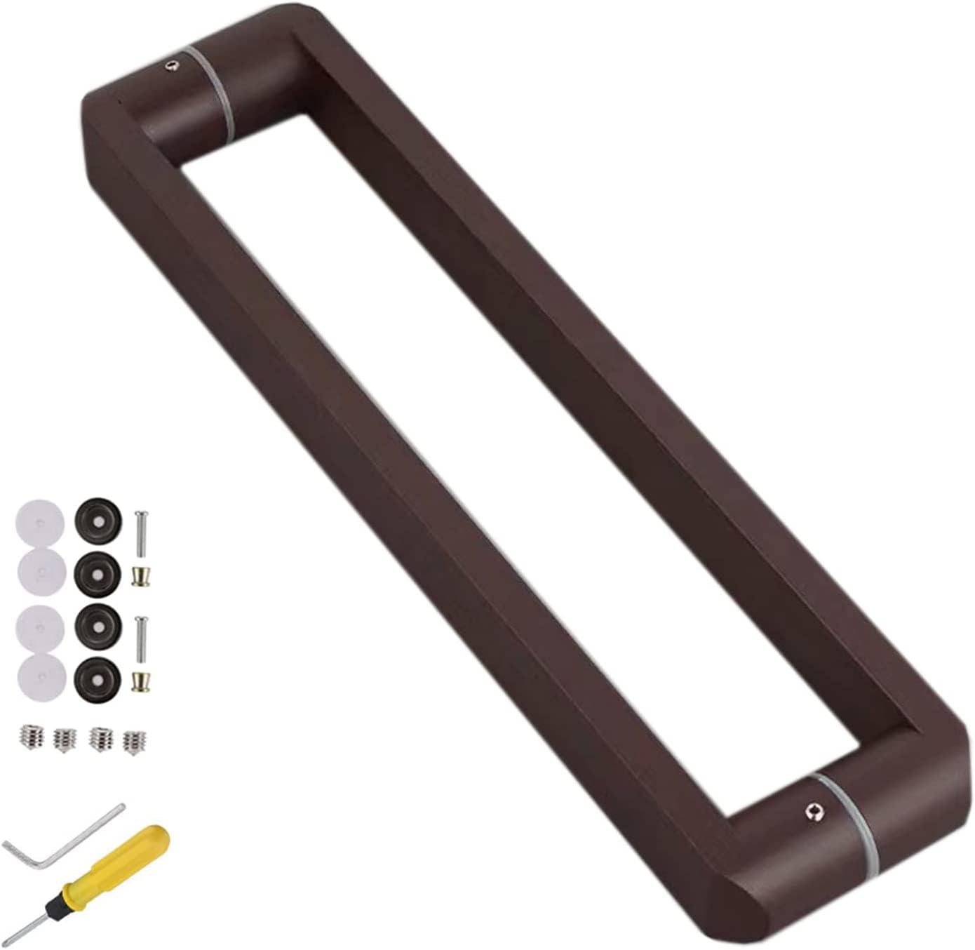 WXPGFEQ Modern Heavy Duty Stainless Steel Door Handle Set - Entry, Bathroom, Shower, Sliding Barn & Two-Sided Glass Shed Pull Handles with Fittings