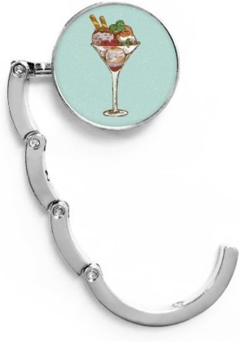 DIYthinker Leaves Flower Goblet Ice Cream Ball Table Hook Decorative Clasp Extension Foldable Hanger