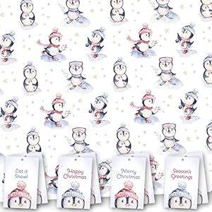 Absolutely Yours ABY Weihnachts-Geschenkpapier Pinguin Design