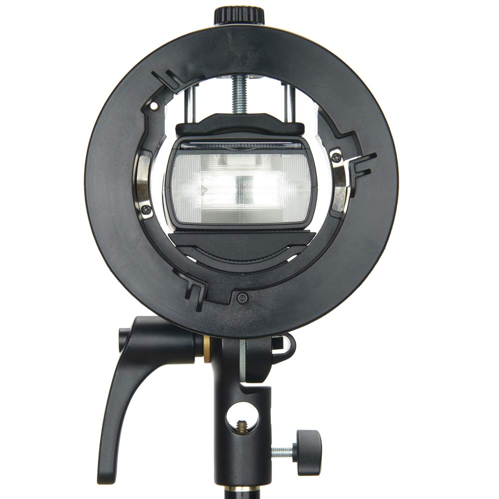 Godox S2 Supporto di Flash S-Tipo con Monte Bowens - Compatibile con Snoot, Softbox, Scatola per Flash di Studio V1, AD200Pro, V860II, TT685, TT350, AD400Pro