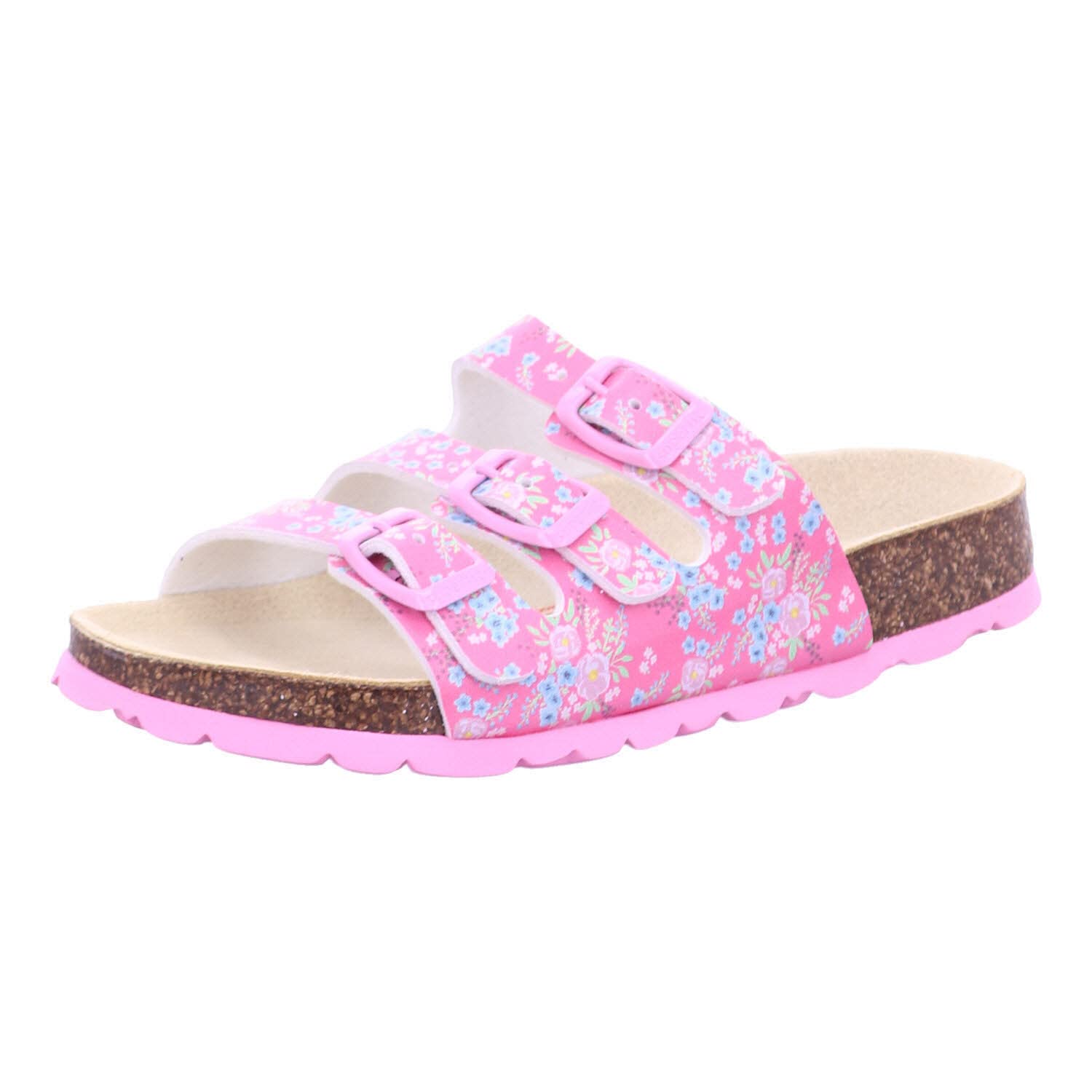 Superfit Mädchen voetbedpantoffel Hausschuh, Rosa Mehrfarbig 5550, 30 EU