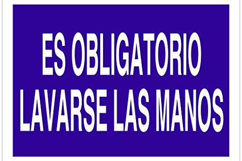 Plimpo Señal Poliestireno 420X297 Es Obligatorio Lavarse Las Manos En Oferta Cofan O28Tpl420297 Señal Poliestireno, 420 X 297 Mm